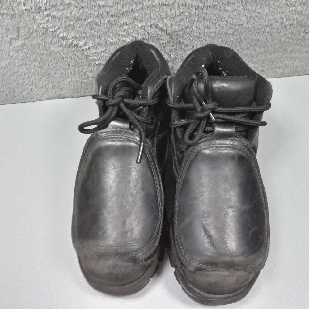Worx by Red Wing Shoes 5601 Men Black Leather Metatarsal Steel Toe Work Boots 6M